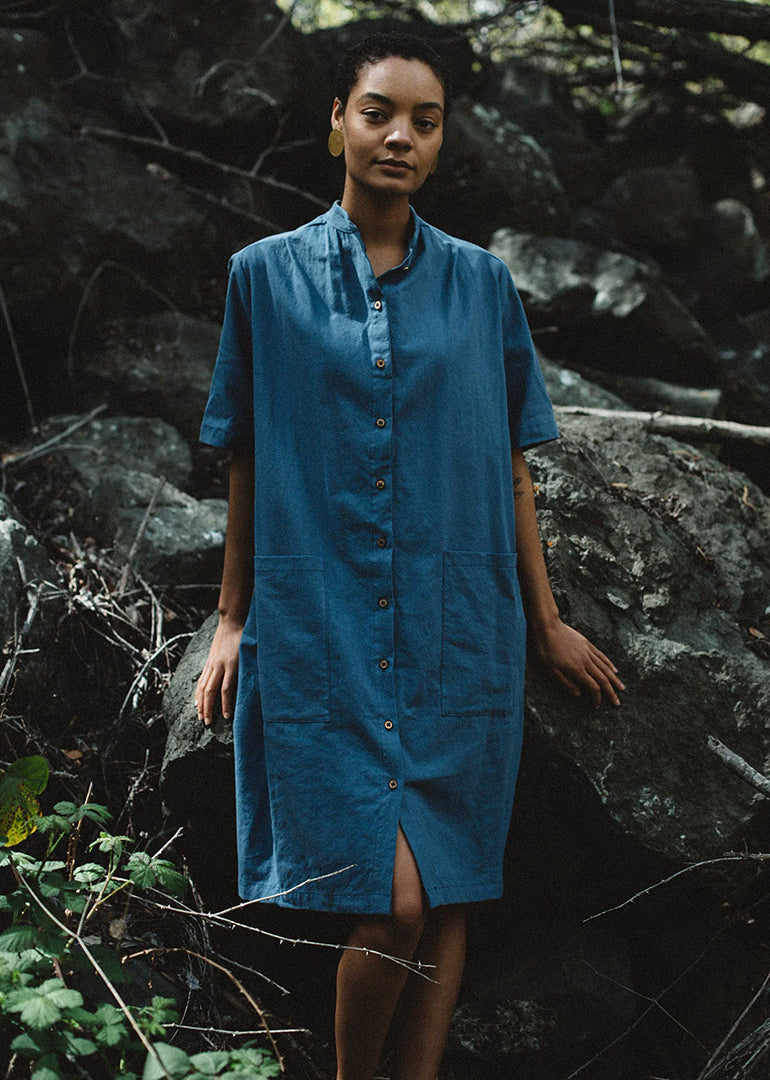 Aliya Wanek - Makena Dress in Bleu