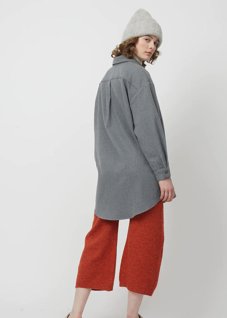 Atelier Delphine - Oversized Overlay in Black Washed Wool