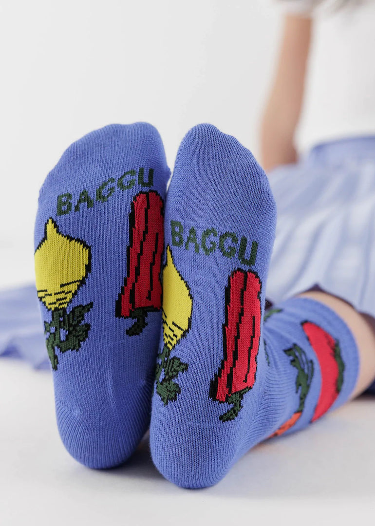 Baggu - Kids Crew Sock Set of 3 - Fruits & Veggies