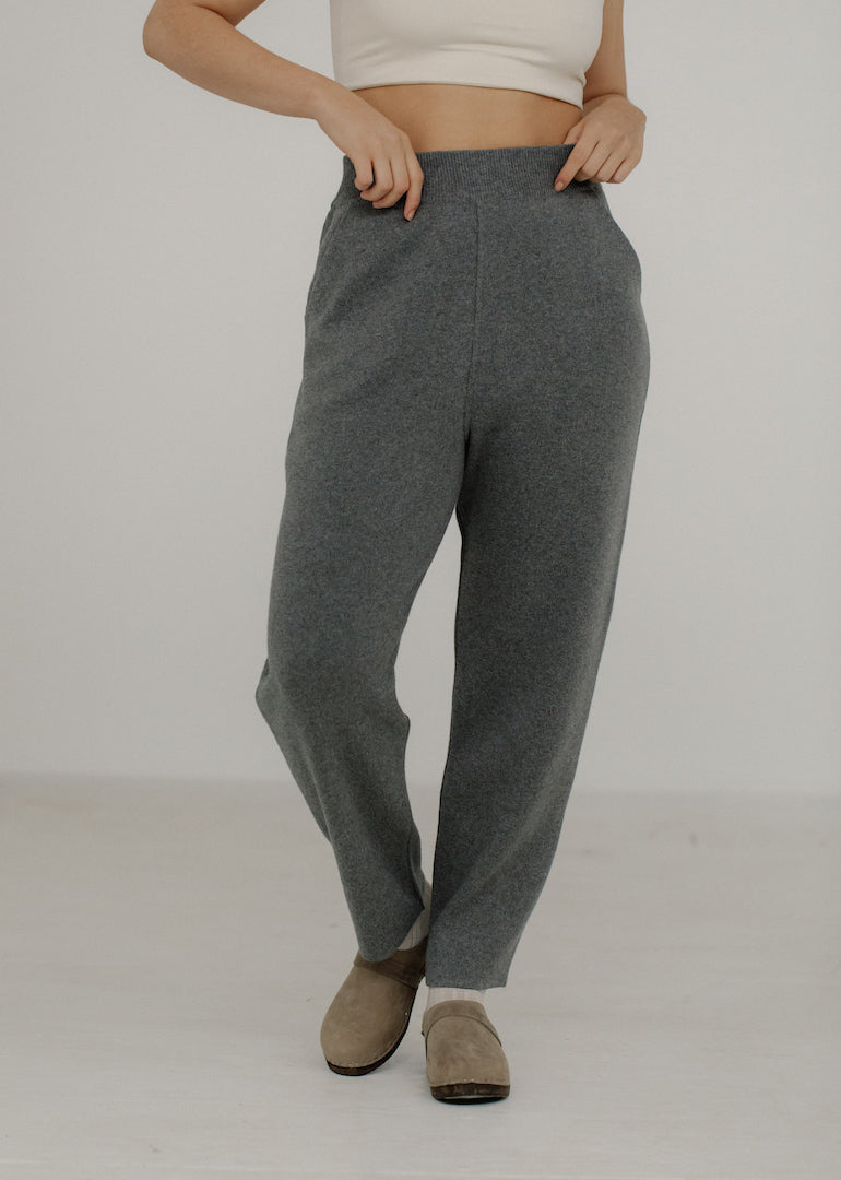 Bare Knitwear Lounge Pant in Ash