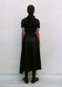 Cordera - Fluid Sculpted Dress in Black