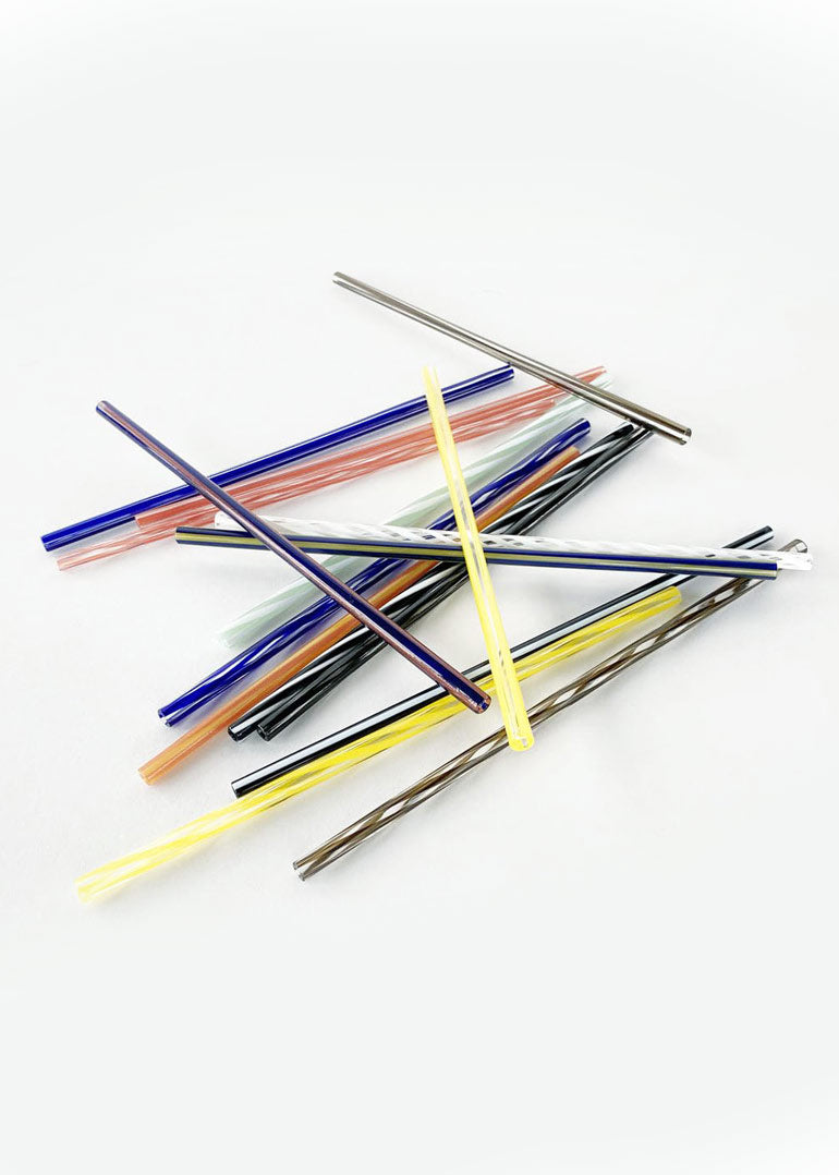 Fredericks & Mae - Glass Straw - Twisted - Set of 4