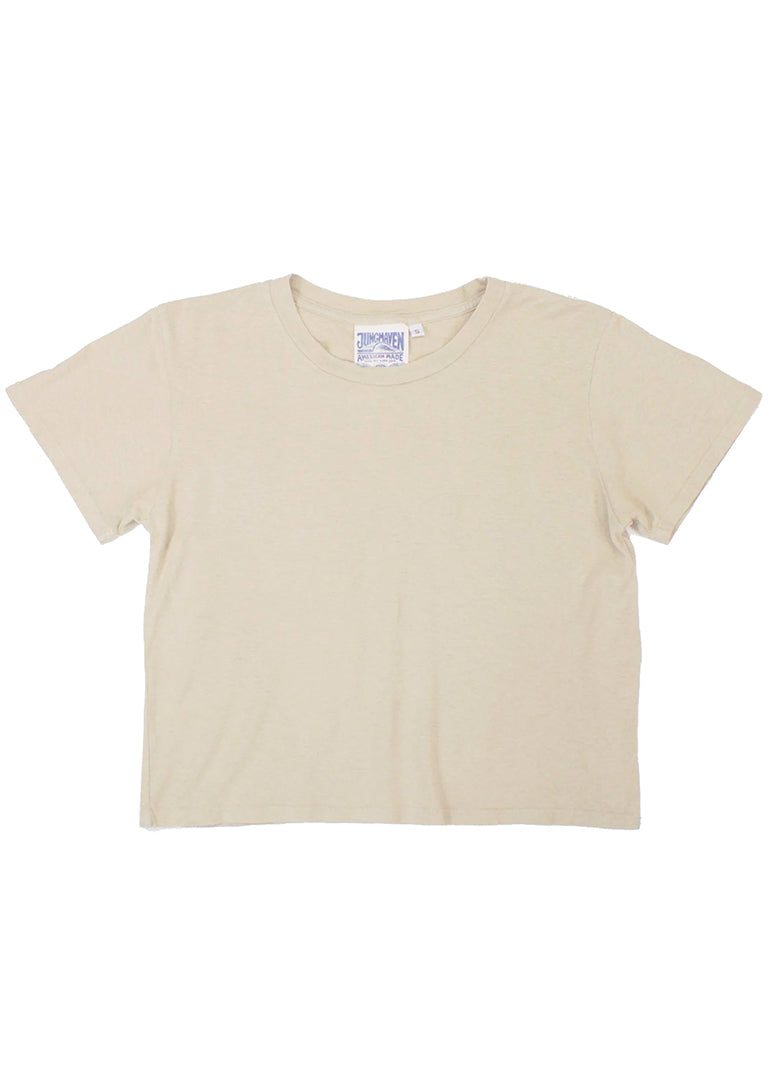 Jungmaven - Cropped Lorel Tee in Canvas
