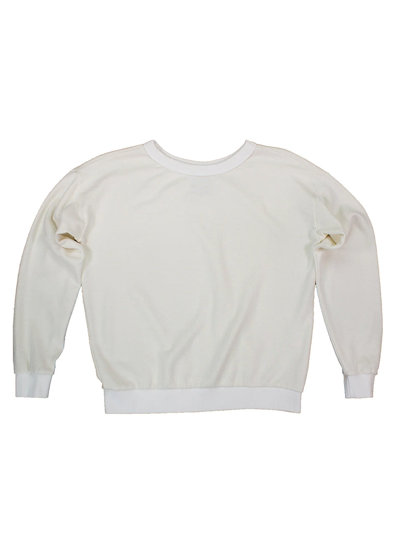 Jungmaven - Crux Sweatshirt in Washed White