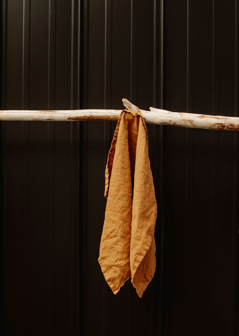 Magic Linen - Tea Towel in Natural, Cinnamon, Grey Blue, Charcoal Grey or Moss